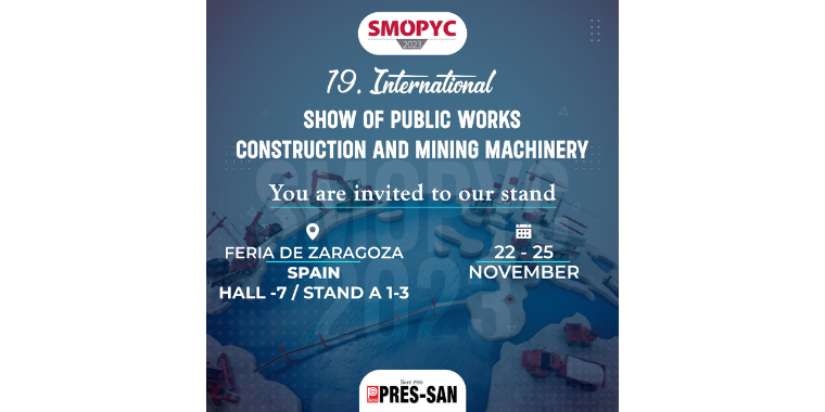Smopyc 2023 Uluslararası İnşaat, İş ve Maden Makineleri Fuarı